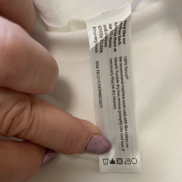 Eileen Fisher Small white shorts womens elegant $165 - Picture 6 of 7